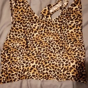 Crop top by shein. Ties in the back